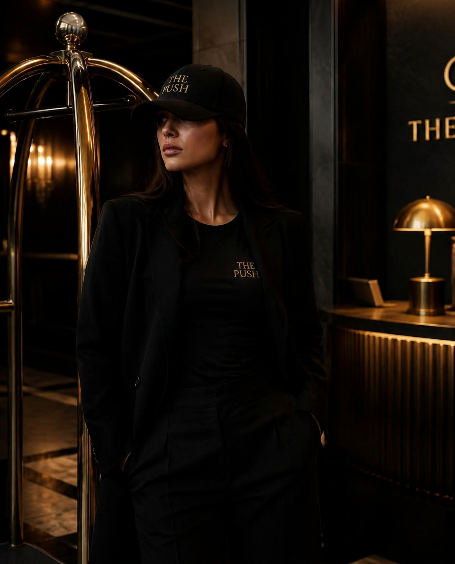 Community apparel worn in an editorial campaign setting